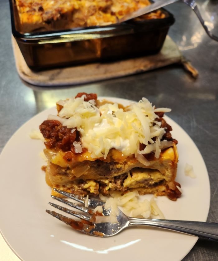 Sausage Tortilla on a plate